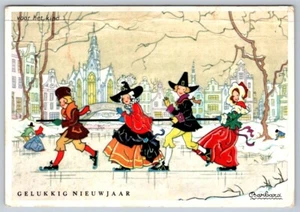 VHK, Voor Het Kind, Gelukkig Nieuwjaar, postal holandesa, Barbara Van Kampen - Imagen 1 de 2