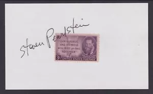 Steven Pearlstein, Washington Post Pulitzer Winner, signed Pulitzer stamp - Picture 1 of 1
