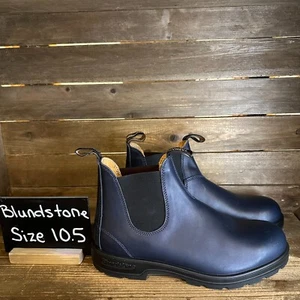 Neu Herren Blundstone Original 2246 Blau Leder Chelsea Stiefeletten Größe 11,5 M - Bild 1 von 6
