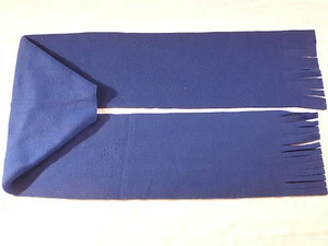Blue Solid Fleece Scarf - Picture 1 of 1