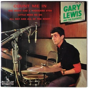 Gary Lewis & The Playboys Count Me IN - EP Vinyl 45t Liberty Sara 2236 - Picture 1 of 2