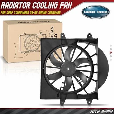 Engine Radiator Cooling Fan With Shroud Assembly for Jeep Commander 2006-2008 - Image 1 of 4
