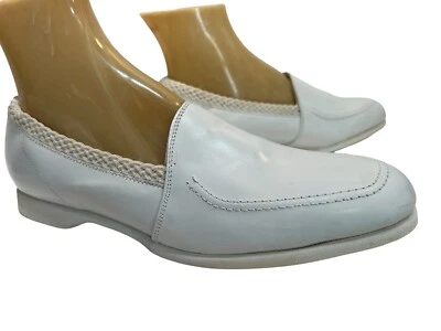 DEADSTOCK 9 EW Vtg 70s Nurses Shoes Fantasy Uniform Waitress White Leather NOS - Image 1 of 4