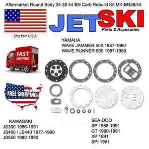 Kawasaki 300 440 550 Mikuni Carburetor Rebuild Kit JS300 JS440 JS550 - Foto 1 di 6