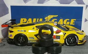 1/24 PAUL GAGE URETHANE SLOT CAR TIRES 2pr PGT-29148 fit Carrera Corvette C8R - Picture 1 of 1