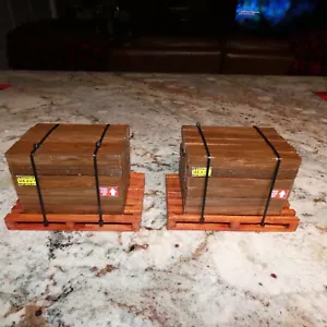 1 Each Handmade Redwood G Scale Train Car Pallet Load of Redwood Ties or Posts? - Picture 1 of 8