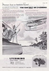 1945 Lycoming Aircraft Engine Ad 10/23/2024nn - Picture 1 of 1