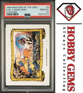 EVIL-LYN & HE-MAN PSA 10 1984 Masters of the Universe Sticker #9 C1 - Picture 1 of 2