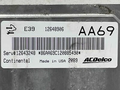 2012 CADILLAC SRX 3.6L электронный модуль управления LH мотор отсек 12648906 - Изображение 1 из 4