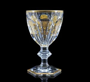 Cristalleries de Baccarat 1 älteres signiertes 'Empire' Rotwein-Glas makellos - Bild 1 von 12