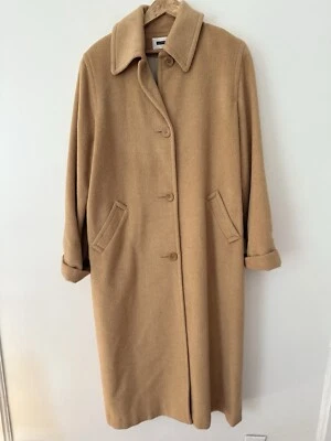 Vintage Kristen Blake 100% Camel Hair Tan Long Overcoat USA Made Size 12 Amazing - Image 1 of 4