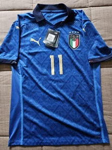 Maglia Originale Home Authentic Italia Euro 2020 #11 D.Berardi - Foto 1 di 5
