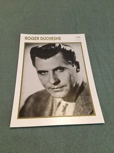 Roger Duschene - Fiche Cinéma Encyclopédie - Portraits de stars - F1 - Photo 1/1