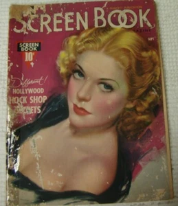 Vintage Screen Book Magazine September 1937 Alice Faye Beech-Nut - Bild 1 von 8