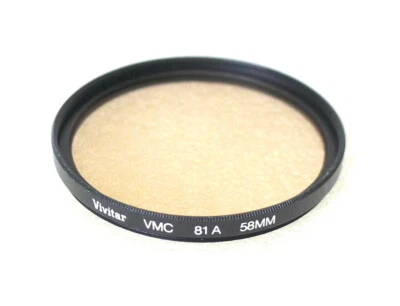 58mm VIVITAR (Tiffen) VMC 81A Warming Filter - MULTI COATED - NEW - Image 1 of 3