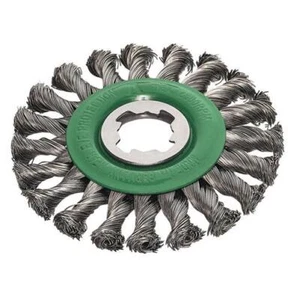 Lessmann Non Sparking Stainless Steel Knot Wheel Brush 115mm X-Lock LES47281X - Picture 1 of 1