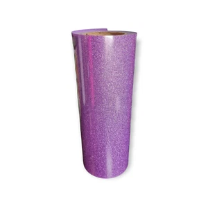 Purple Glitter HTV Heat Transfer Vinyl Craft Cutter Shirt Transfer 100cm x 30cm - Picture 1 of 10
