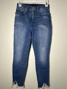 Lucky Brand Womens High Rise Skinny Bridgette Dark Wash 6/28 Ankle Jeans - Picture 1 of 11