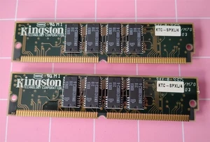 8MB 2x4MB KINGSTON/COMPEQ KTC-SPXL/4 FPM 70ns 1Mx36 ECC SIMM Ram Memory Kit - Picture 1 of 6
