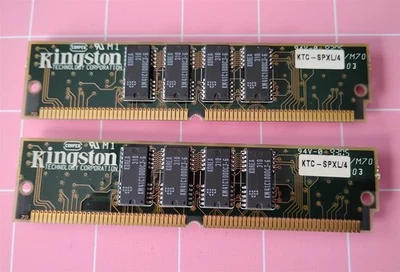 8MB 2x4MB KINGSTON/COMPEQ KTC-SPXL/4 FPM 70ns 1Mx36 ECC SIMM Ram Memory Kit - Image 1 of 4
