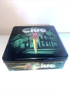 INDIZIO 50° EDIZIONE ANNIVERSARIO GIOCO SCATOLA DI LATTA 1998 PARKER BROS/HASBRO - Foto 1 di 14