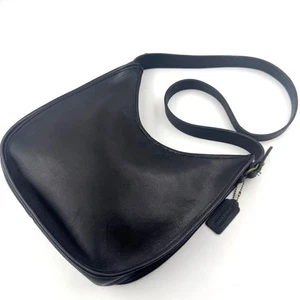 Bolso de hombro vintage Coach Ergo 9920 cuero negro Y2K Hobo bandolera - Imagen 1 de 24