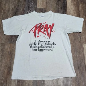 Vintage Grail 1992 Pray Jesus T-Shirt Living Epistles Single Stitch 90s Size XL USA - Bild 1 von 15