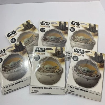 Lote de 6 suministros de fiesta de cumpleaños Mandalorian de Disney Star Wars Foto 1 de 2