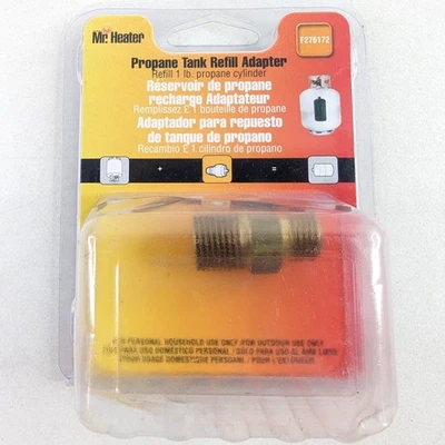 Mr. Heater F276172 из цельной латуни и золота 1 фунт Адаптер для заправки бака пропана - Изображение 1 из 3
