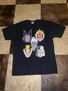 T-shirt Disney Villains Giorno dei Morti nera 100% cotone Disney Teschio di Zucchero L - Foto 1 di 7