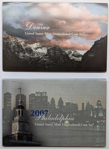 2007 P & D U.S. Mint Uncirculated Set 28 Coins Cu-Ni-Zn Clad in COA packaging - Picture 1 of 9