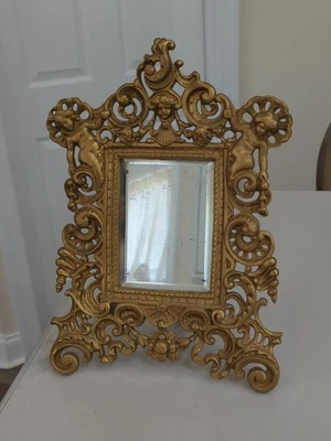 Antique VICTORIAN , MERMAIDS or Sea Nymphs, BRONZE Standing Dresser Frame c1880 - Image 1 of 4