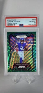 2023 Panini Green Wave Prizm Rookie Jordan Addison #368 Vikings PSA 10 Gem MT - Picture 1 of 2
