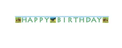 Wild Horses Party Supplies Decorations 8.27' Happy Birthday Banner - Image 1 of 3