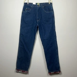 NWT Cabela's Roughneck Flannel Lined Relaxed Fit Mens Jeans / SZ 34 X 36 - Picture 1 of 10