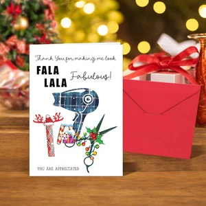 Regalos de Peluquería - Divertida Tarjeta de Navidad de Peluquería con Sobre, Linda Navidad... - Imagen 1 de 6