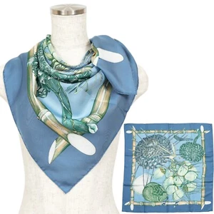 Hermes "Jardin Creole" Carre 90 Silk 100% Scarf Vintage Rare Cleaned - Picture 1 of 22