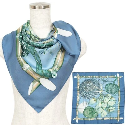Hermes "Jardin Creole" Carre 90 Silk 100% Scarf Vintage Rare Cleaned - Image 1 of 4