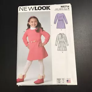 Abiti bambino New Look N6714 taglie 3 - 8 non tagliati piegati in fabbrica nuovi vecchio magazzino - Foto 1 di 5