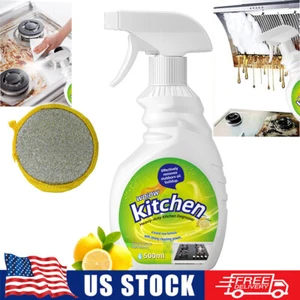 17fl.oz Kitchen Cleaner Spray Foam Grease Degreaser Remove Oil Dirt Cleaning Hom - Picture 1 of 11