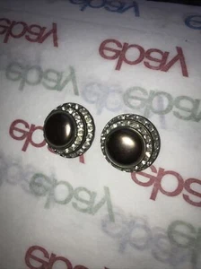 PRECIOSO PAR DE ARETES DE COLECCIÓN ESTILO DISEÑADOR/PASARELA DE CALIDAD, CLIP! - Imagen 1 de 12