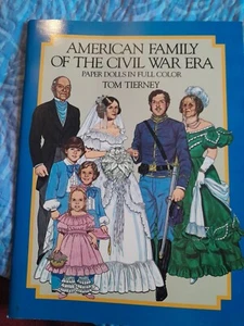 Amerikanische Familie der Bürgerkriegszeit PAPIERPUPPEN IN VOLLER FARBE von Tom Tierney - Bild 1 von 15