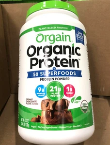 Orgain Organic Plant Based Protein, Superfoods, Probiotics, 2.70lb, Cho/Van - Picture 1 of 13