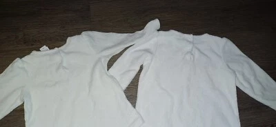 2 x C&A Baby club Pullover Sweatshirt 80 Oberteil Frottee weiß Herz Zwillinge - Bild 1 von 4