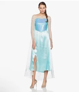 Disguise Women's Disney Frozen Elsa Deluxe Costume MEDIUM 8/10 - Picture 1 of 2
