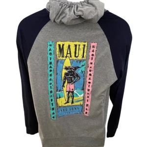 MAUI and SONS Hoodie Shark Surf Sweatshirt Pullover Men S Small - Picture 1 of 6