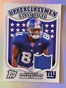 (2)2006 Topps DPP Draft Picks Amani Toomer Upperclassmen Game Used Jersey #UC-AT - Picture 1 of 4