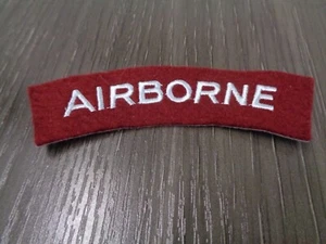 WW2 Type British Army Airborne Forces Shoulder Title (repro) - Picture 1 of 4