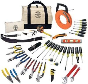 Klein Tools (80141) 41-Piece Journeyman Electrician Tool Kit w/ Bag - NEW