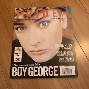 BOY GEORGE Culture Club 1999 DC Official PRIDE Magazine SCARCE LGBT Diana ROSS - Picture 1 of 2